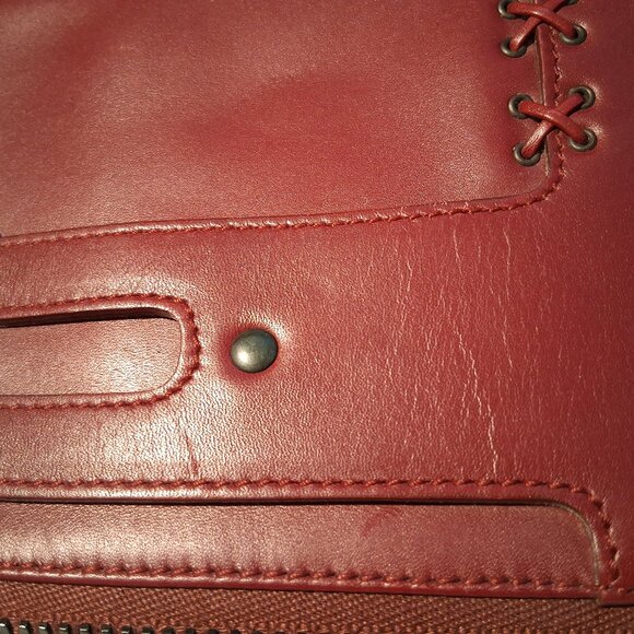 Gucci Burgundy Leather Clutch with COA - Picture 15 of 16